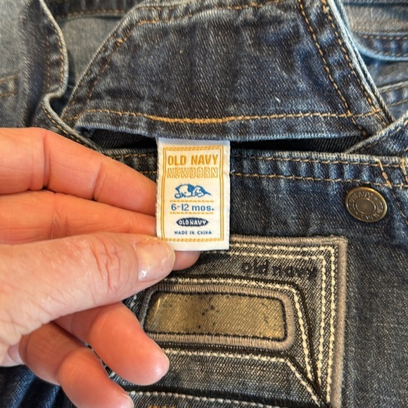 2005 Baby Old Navy Overalls - 6-12 Months with truck stitching on front - Picture 9 of 12